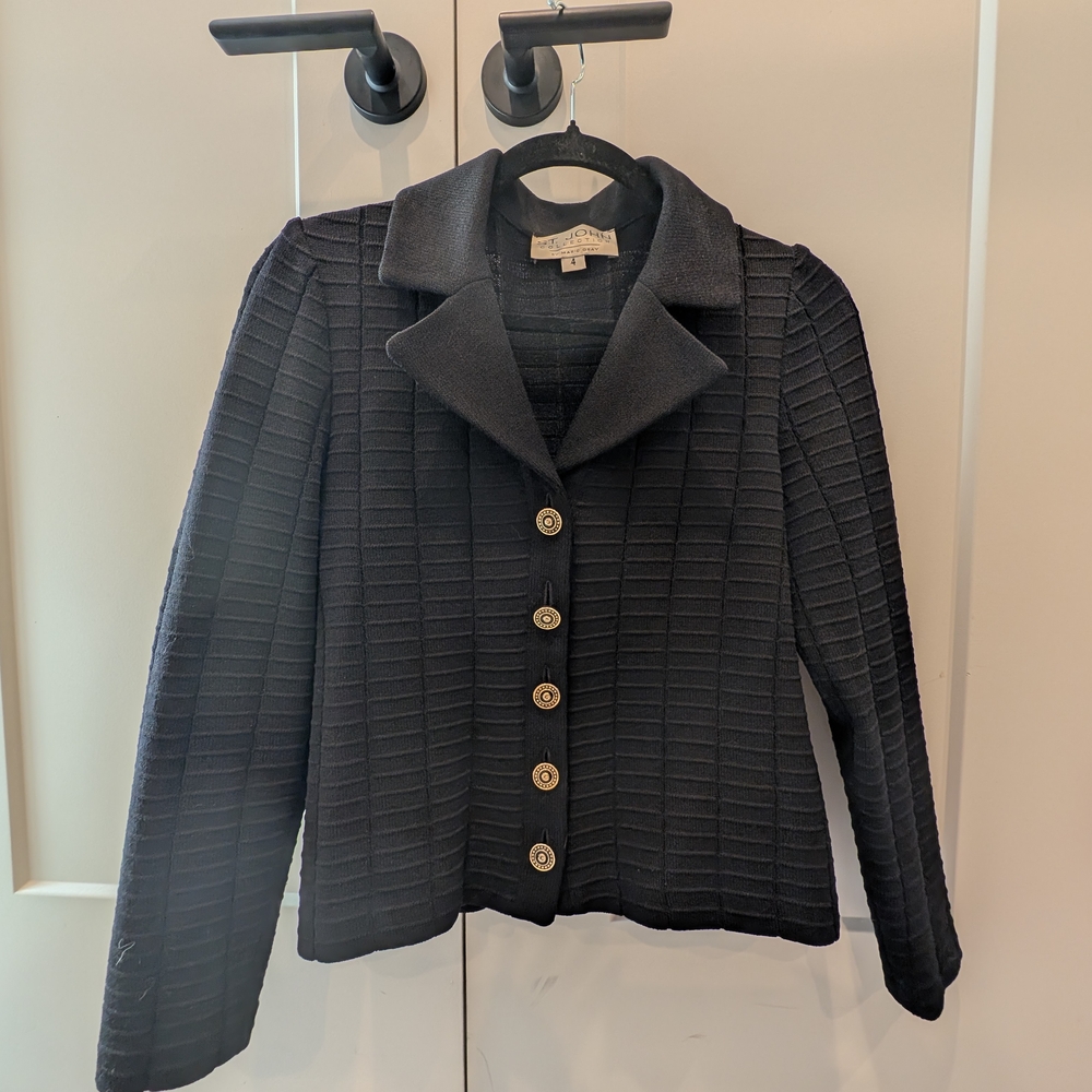 St John Vintage Black Lady Jacket